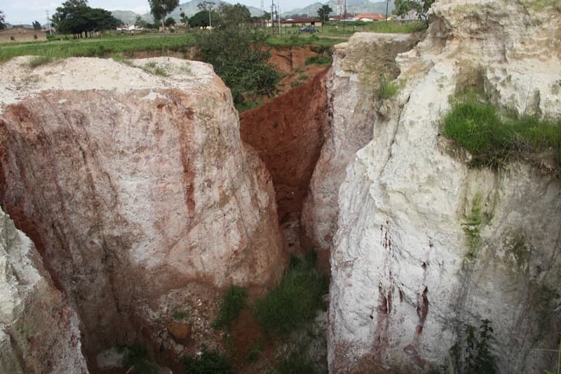 Tin mining legacy pollution, abandoned pits and heavy metal contamination
